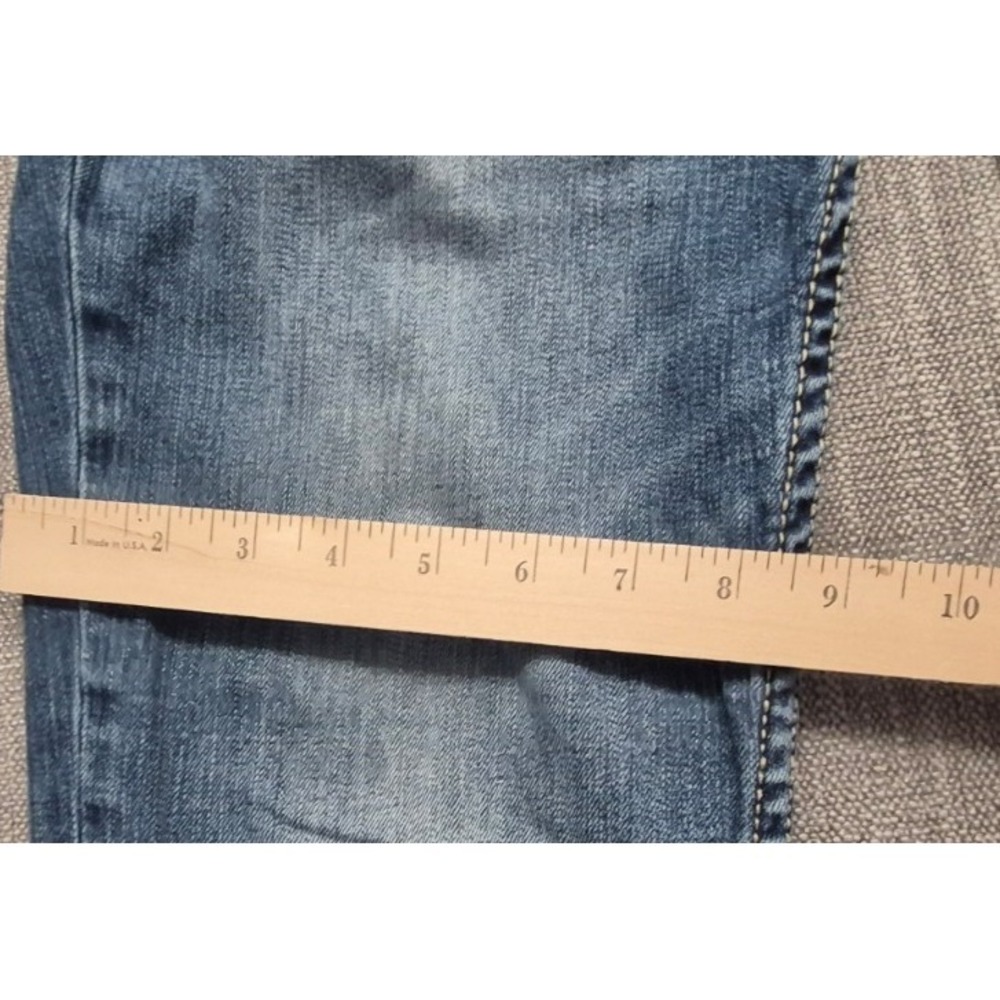 BKE Carter straight leg women denim blue jeans sz 31L Cotton stretch medium wash - Picture 5 of 15